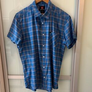 Quiksilver Blue Plaid Casual Shirt